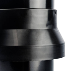 Элемент дымохода  Ø80/100 к-т   вертикальный утепленный, 584 мм, финальный участок.