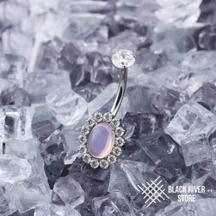 Банан Jasmine Oval Rose Quartz & Crystal