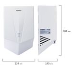 Сушилка для рук ВЫСОКОСКОРОСТНАЯ SONNEN K2022B, 1300 Вт, 150 м/с, IPX1, 72 дБ, белая, пластиковый корпус, 607192