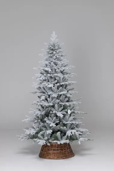 Искусственная елка Сибирская заснеженная 240 см., литая хвоя+ пвх, ЕлкиТорг (66240)