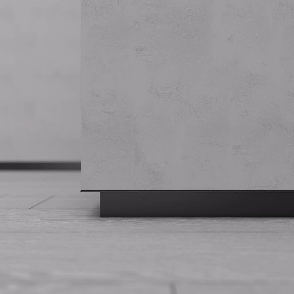 Профиль PLINTUS-FANTOM-H20-2000 BLACK (Arlight, Алюминий) 043618