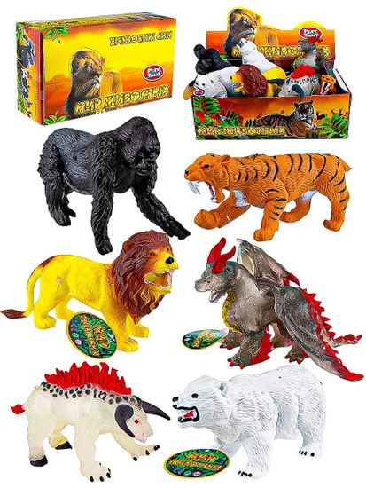 Животный мир Дикие животные из мягкой резины