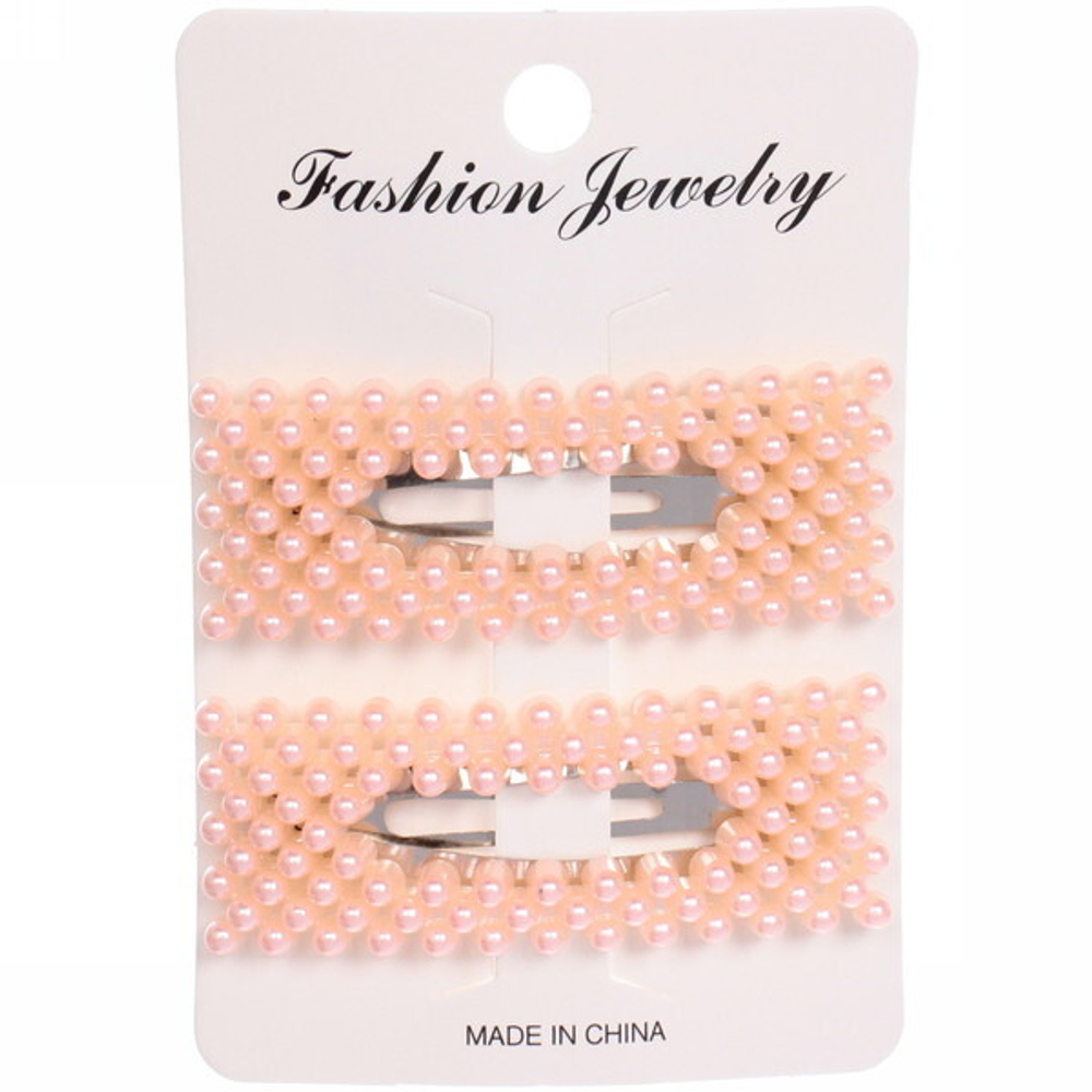 Зажимы для волос 2шт «New collection - Неон», прямоугольник, микс 6цветов, 7,5*2,5см