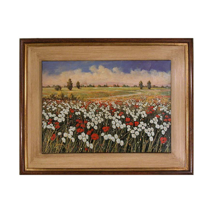 Картина "Пейзаж с ромашками"