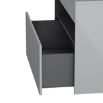 База под раковину с нишей и 1 ящиком, 100 см, белый глянец, универсальная