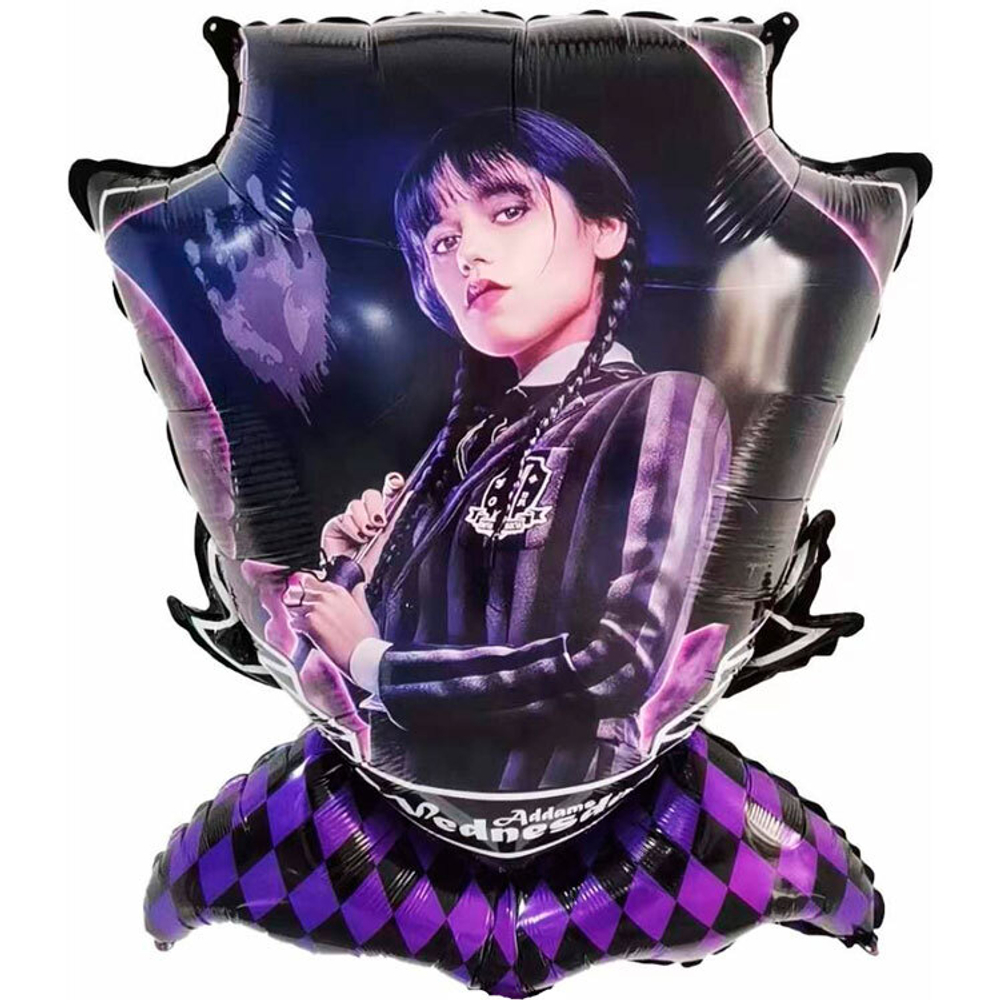 Шар (31""/79 см) Фигура, Мрачная стори, Уэнсдей, 1 шт. Д215