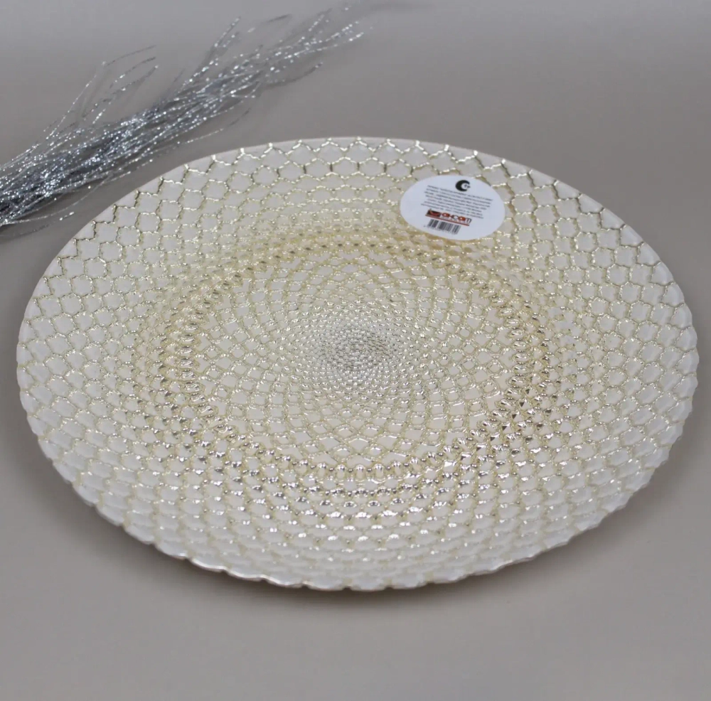 Тарелка 21см «Золотое кружево»