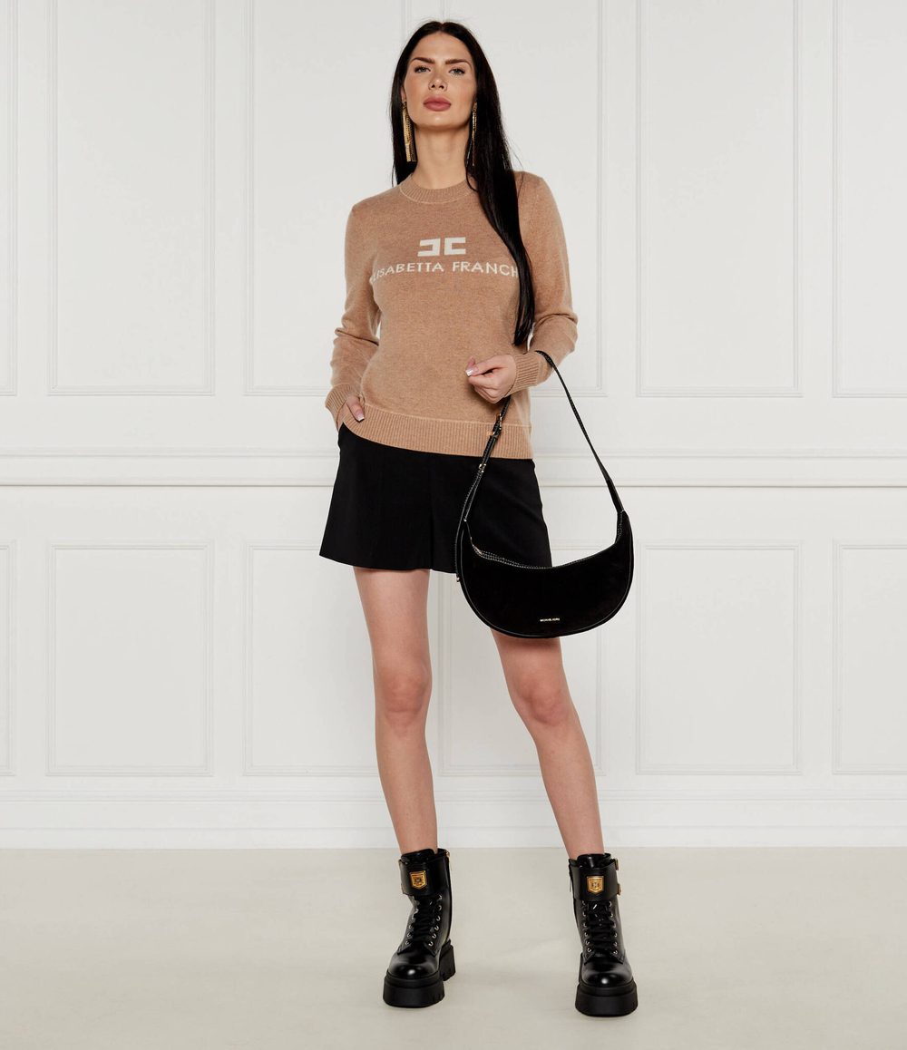 Кожаная сумка хобо Michael Kors - черный(32T4G1FC6S)