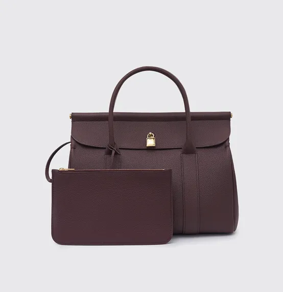 Сумка Loro Piana Loom L25 из зернистой кожи