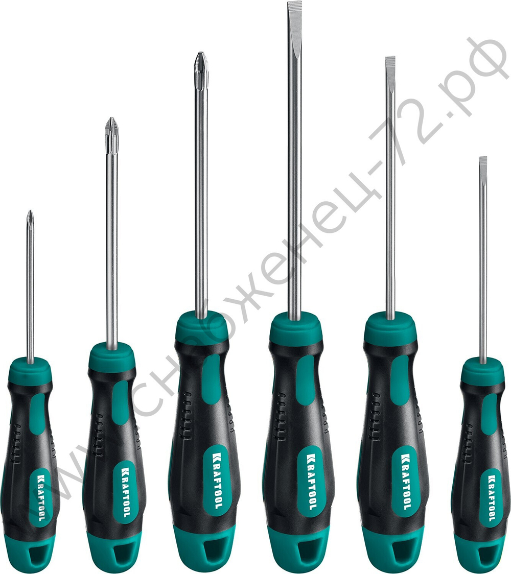 KRAFTOOL Х-Drive-6 6 шт, Набор отверток (250081-H6)