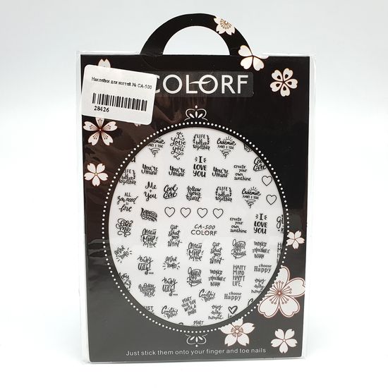 Наклейки для ногтей № CA-500