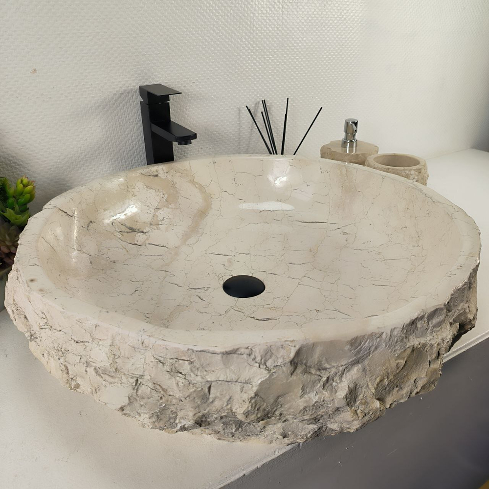 Раковина из мрамора Erozy Cream EM-65025 62*62*16 0878