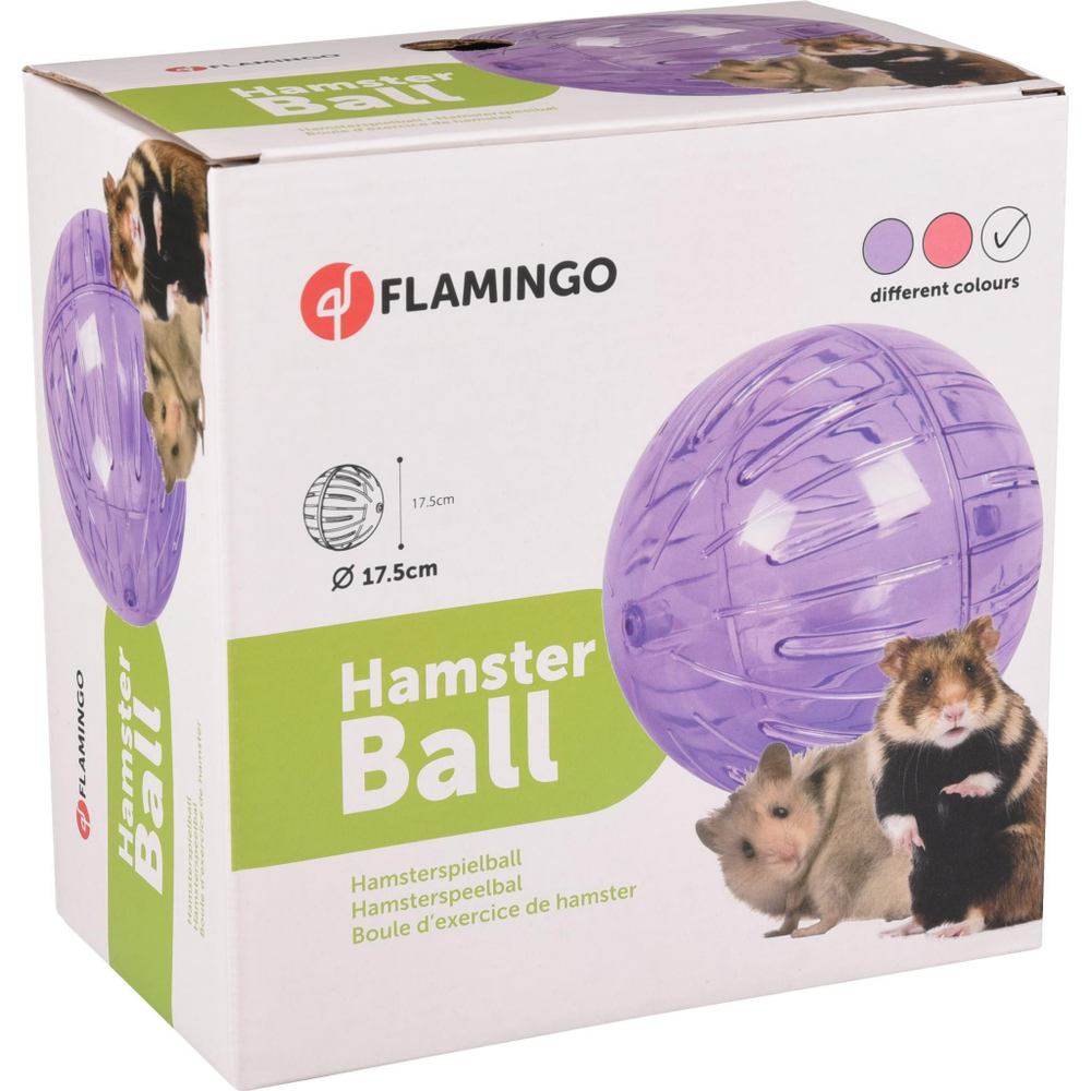 Прогулочный шар Flamingo для грызунов, пластик, 18см