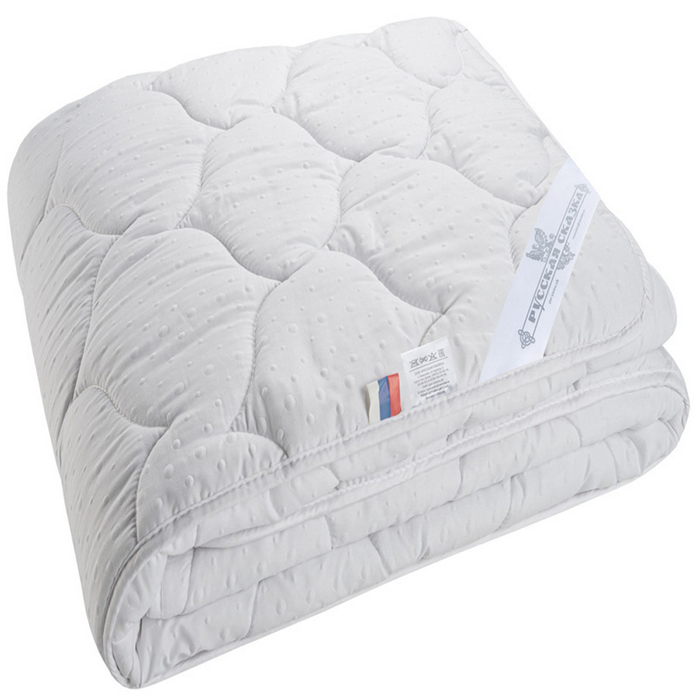 Одеяло "РУ. BUBBLE" Русская сказка, стандарт, плотность 300 г/м2, тик 100% хлопок, Россия.