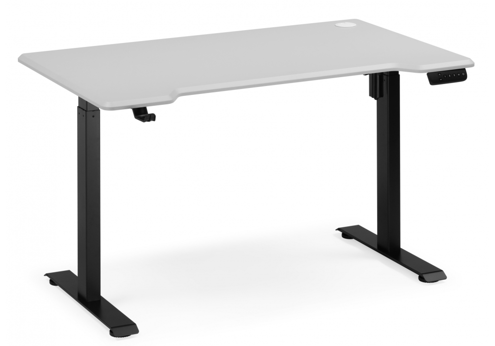 Компьютерный стол Woodville Маркос 140х80 тауп, черный, ножки черные