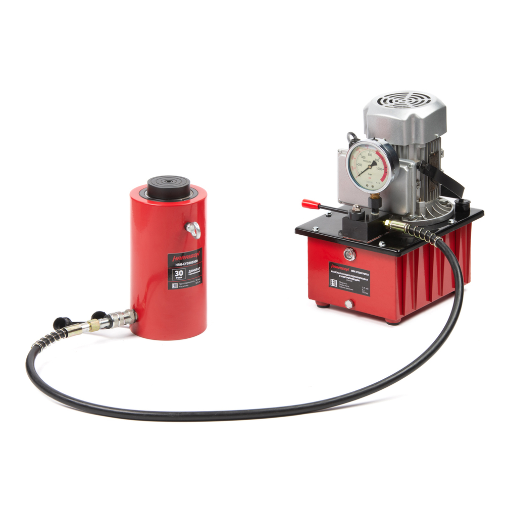 HRH-CY0203300 Гидравлический цилиндр (домкрат), многоступенчатый, однополостной 30 т, ход 300 мм