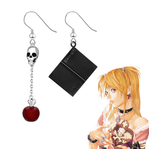 Серьги «Я стану богом этого нового мира» по мотивам Тетради смерти