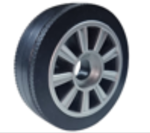 Колесо PLG-K 123, d78, черный