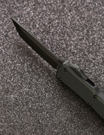 Автоматический складной нож SteelBro UTX-70 T/E Tanto Black 149-1BK (черный-черный) фронталка/выкидуха