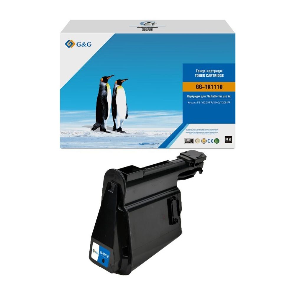 Тонер-картридж G&amp;G, аналог Kyocera TK-1110 для Ecosys FS-1040/1020/1120 (2.5K)