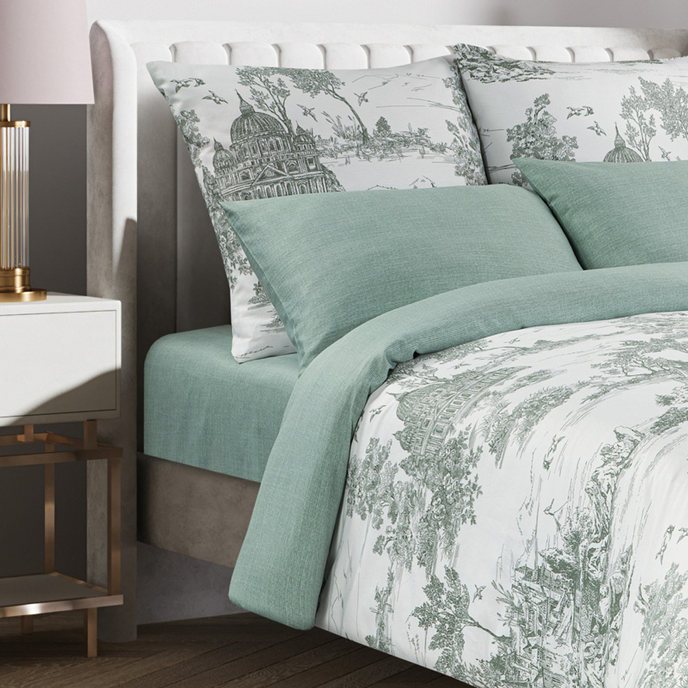 Комплект постельного белья Harmonica Евро САТИН "Флорентина" (2 нав. 70х70 и 2 нав. 50х70)