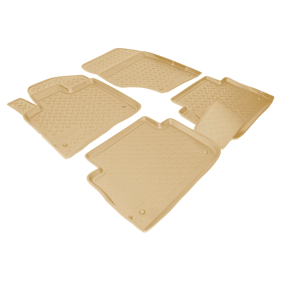 Ковры в салон Norplast/Unidec для Audi Q7 в кузове 4LB (2005-2015), Бежевый, арт.NPL-Po-05-77-B