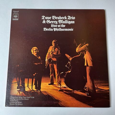 Винтажная виниловая пластинка LP Dave Brubeck Trio and Gerry Mulligan Live At The Berlin Philharmonic (Japan 1973) (No Obi)