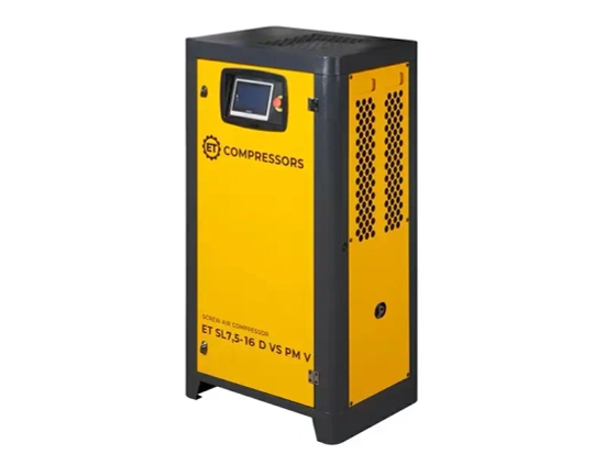 Винтовой компрессор ET SL 7,5-16 D VS PM IP23 вертикальный на ресивере 130 л