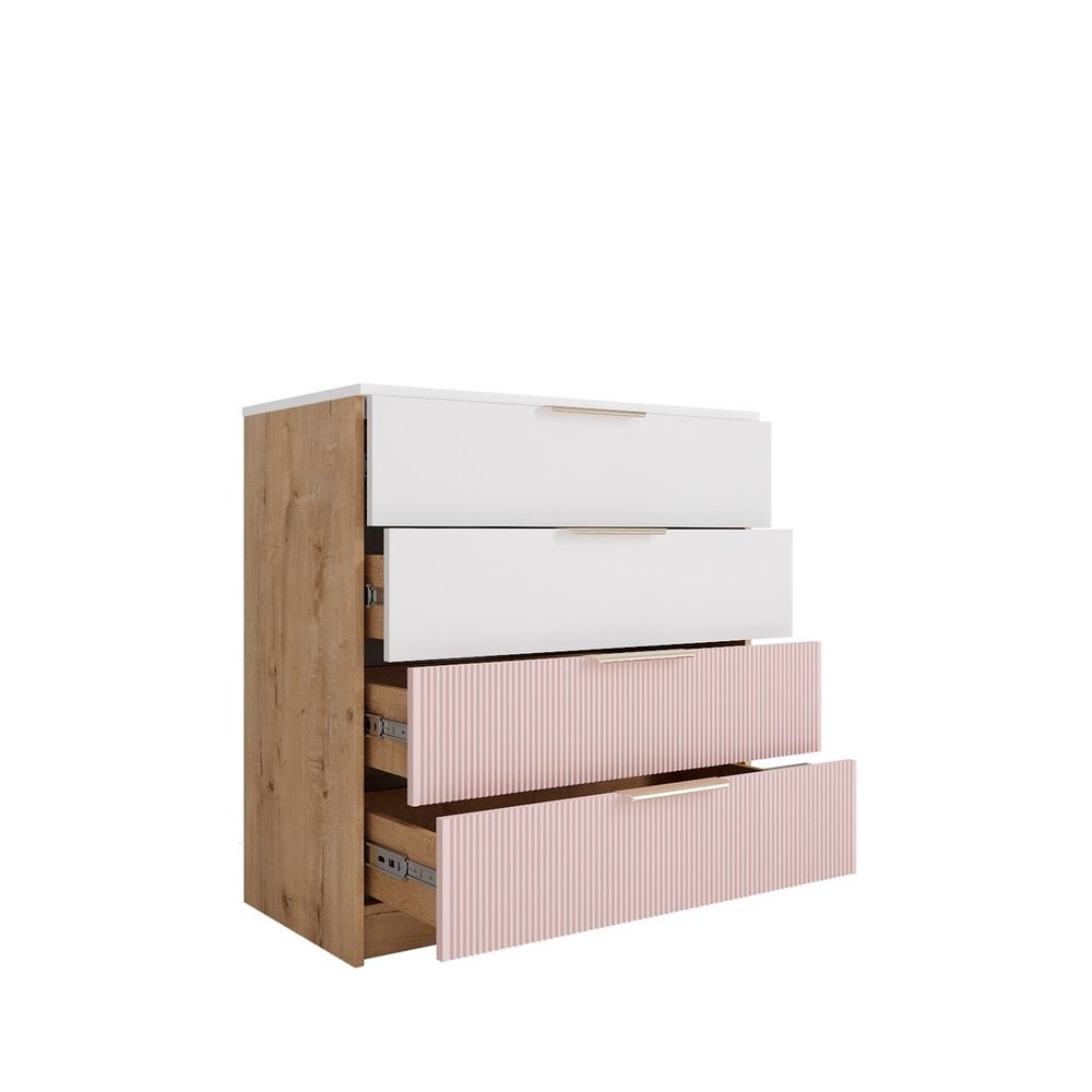 Комод 800 Лавис КМД 800.1 (Дуб бунратти/Роза)