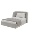 Кровать с подъемным механизмом Classic 140х200 см (серый, велюр)
