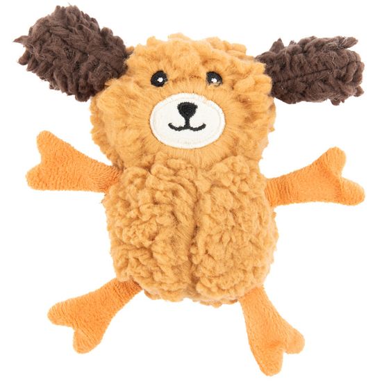 AROMADOG Rescue Игрушка для собак Собачка кругляш, с пищалкой, 14 см рыжая