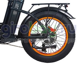 Электровелосипед Minako F11 Pro (Оранжевый обод) фото 6