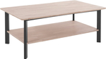 Журнальный дизайнерский столик Виби из дуба 140х80 см в стиле лофт, на металлических ножках