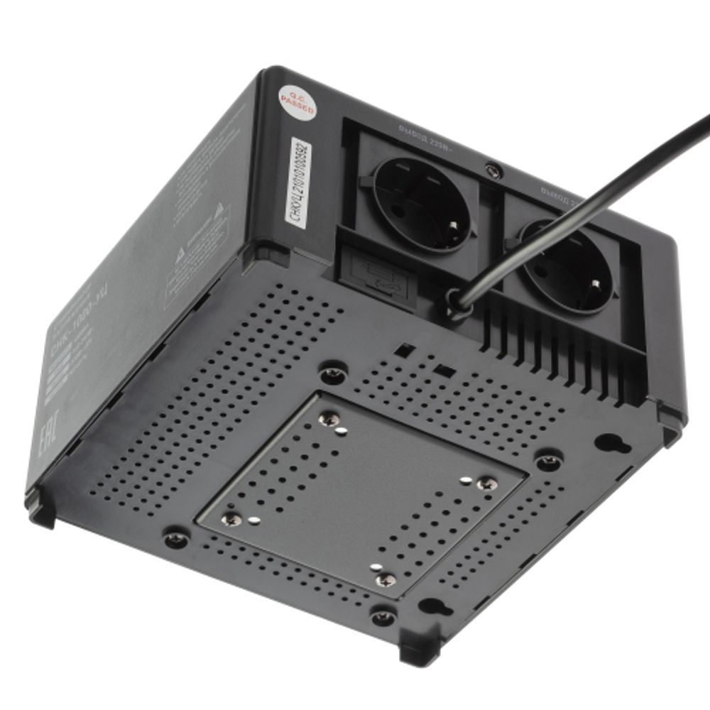 Стабилизатор напряжения ЭРА CНК-1000-УЦ компактный универсальный, 140-260В/220В, 1000ВА | Компактные