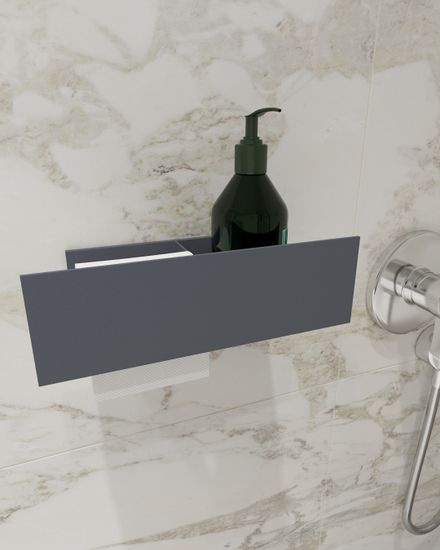 Полка для туалетной бумаги Roll L (графит)