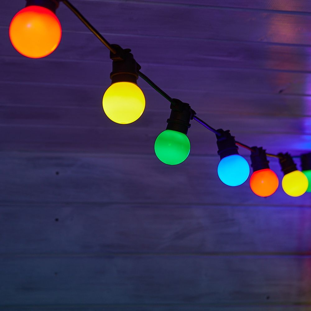 UDL-K120 200-E27-100M IP65 BLACK BELT-LIGHT Гирлянда Белт-лайт. 100 м + 1.5м сетевой шнур. 200 патронов E27. шаг 50см. Чёрная. TM Uniel.