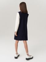 Сарафан школьный для девочки AT974 синий