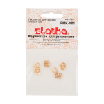 "Zlatka" Протектор для тросика FMK-Y01 4.5 х 4 мм 10 шт 02 под золото