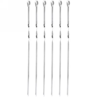 Набор шампуров 6 шт, длина 45 см, ширина 7 мм