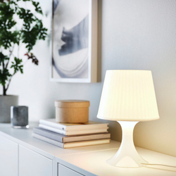 IKEA LAMPAN  (ИКЕА ЛАМПАН)  -  Настольная лампа, белая, 29 см