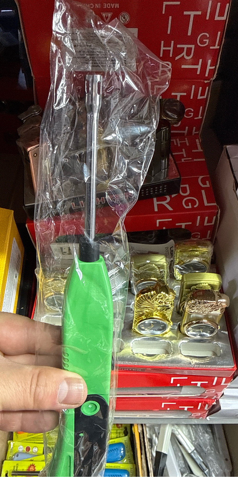 Зажигалка от батареи в пакетиках