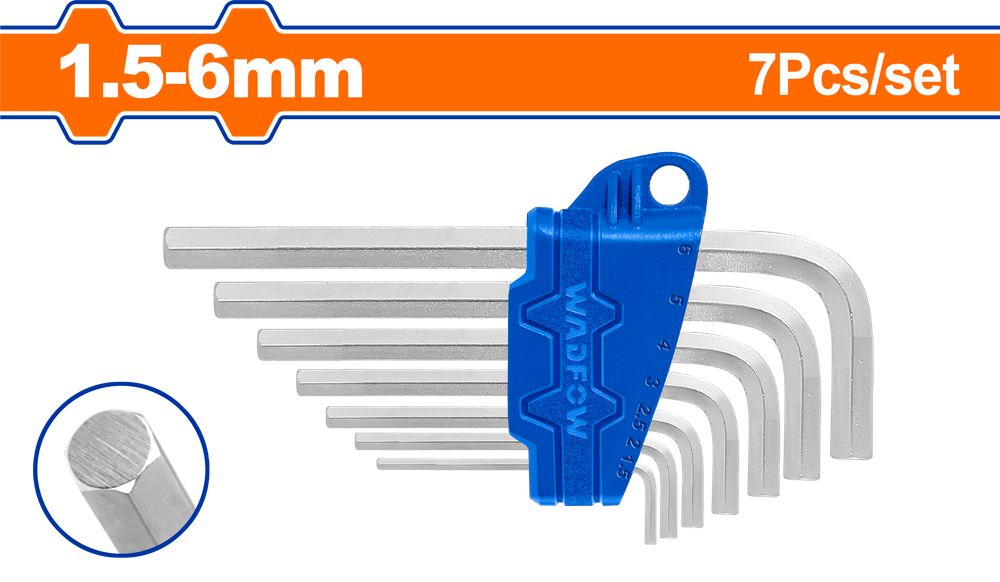 Набор шестигранников HEX WADFOW WHK1671 1,5-6 мм
