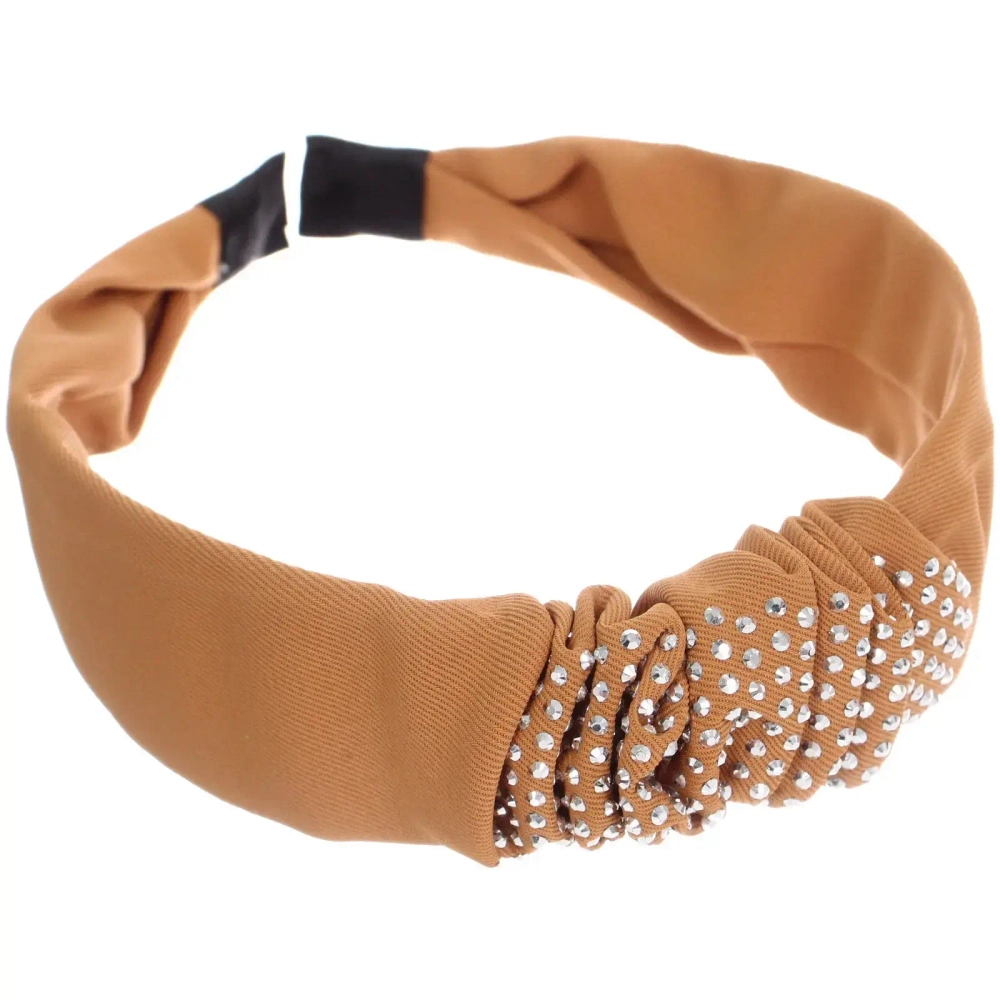 Ободок для волос «МАРЦИПАН», ниона, ширина 2см, микс 6 цветов ( в пакете с подвесом)