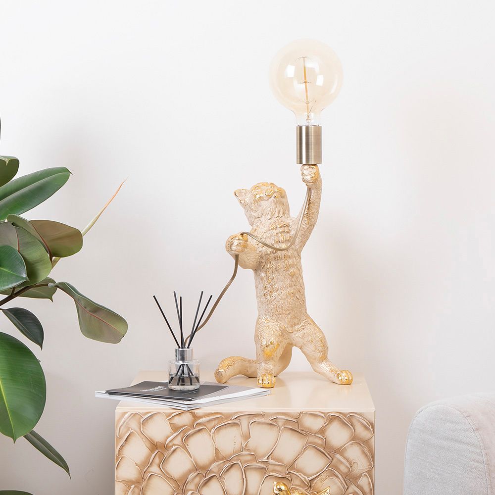 Настольная лампа Кот Мэдисон Айвори