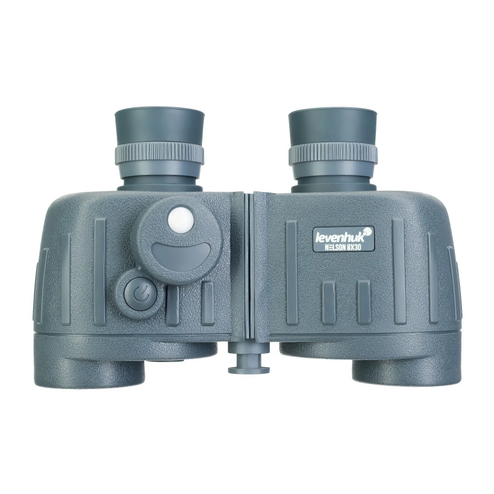 Бинокль Levenhuk Nelson 8x30 - вид спереди с логотипом