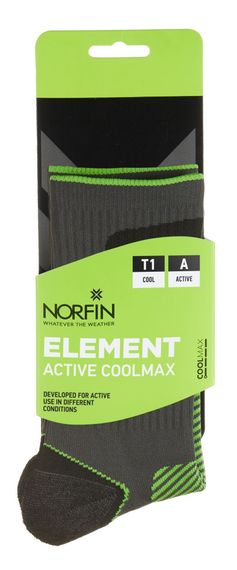 Носки Norfin T1A ELEMENT ACTIVE COOLMAX CREW р.(45-47) XL