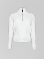 Свитер Xiyue 8622 однотонный с высоким горлом на молнии