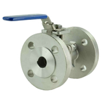 Stainless steel ball valve Elephant BV.F.Fb.316.200 290-720 psi, full port, flanged connection Class 150/300, with ISO 5211 mounting pad and handle