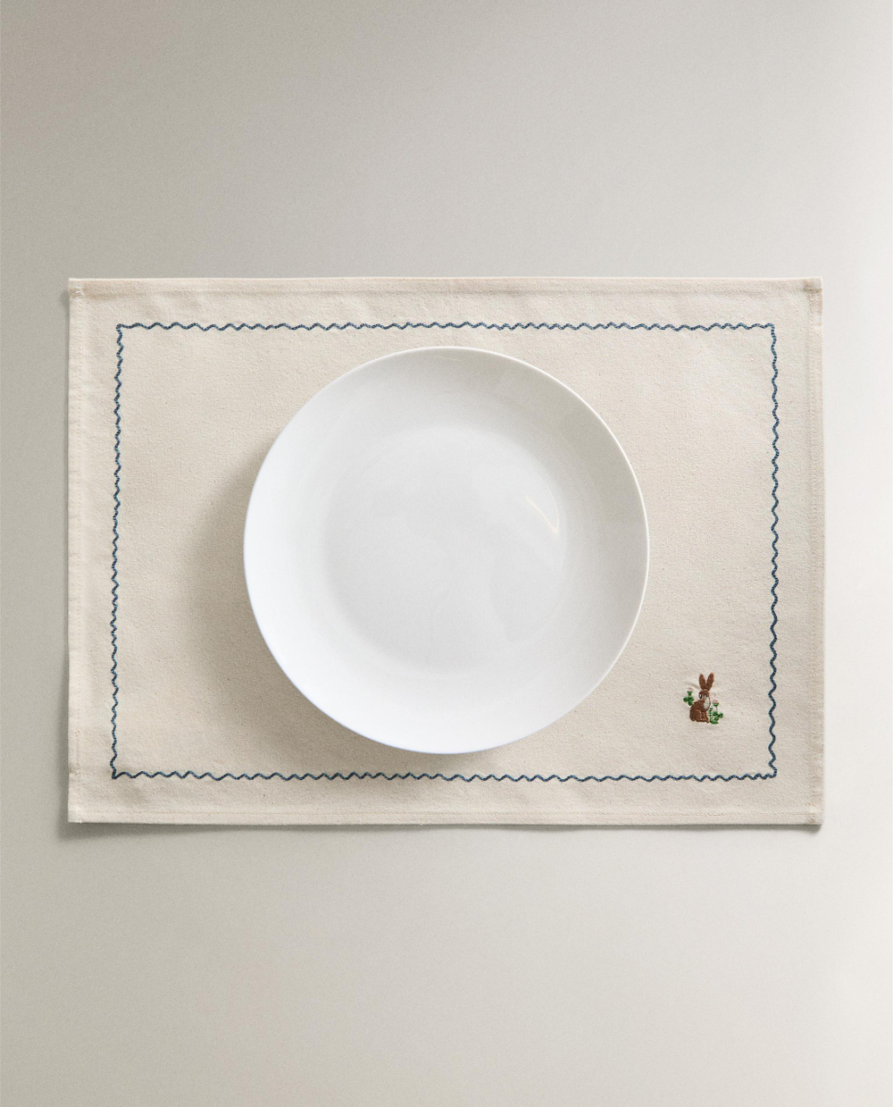 Zara Home сервировочная салфетка из хлопка, вышивка, 50 35 см · 7268/023