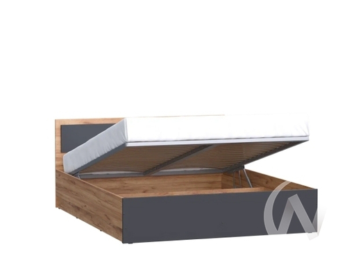 Кровать с подъемным механизмом 1;6м Спальня Мартина (дуб крафт/графит)